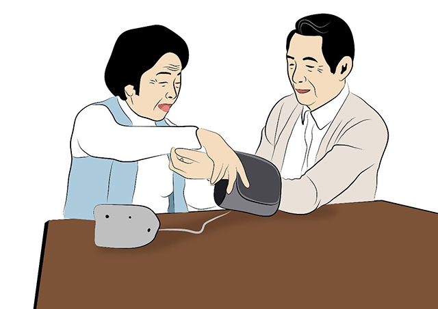 老人 血壓計(jì) 測(cè)血壓-康興醫(yī)療器械官網(wǎng)
