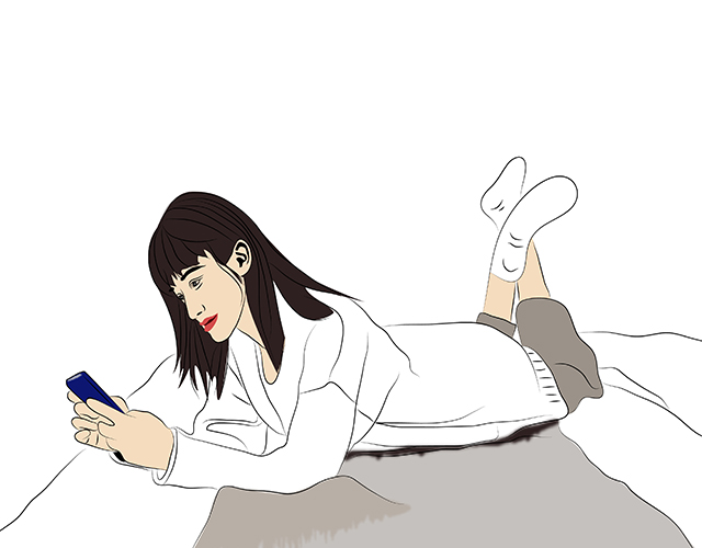 玩手機、女士、身體-康興醫(yī)療器械官網(wǎng)