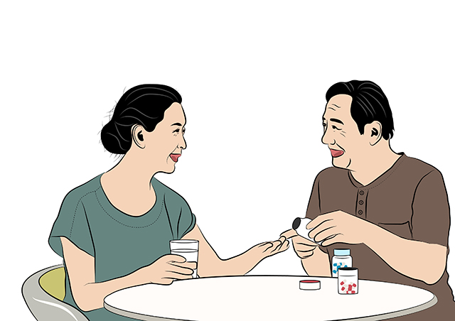 夫妻、吃飯、聊天-康興醫(yī)療器械官網(wǎng)
